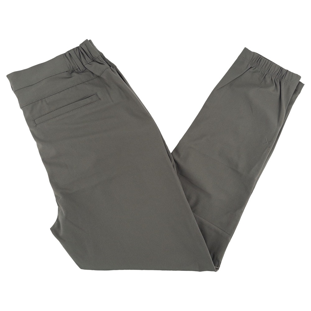 Cuts Mens Large AO Joggers Green Tapered Elastic Waist Performance Pants Slim